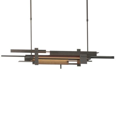 Hubbardton Forge Planar LED Linear Chandelier Light - Color: Grey - Size: S