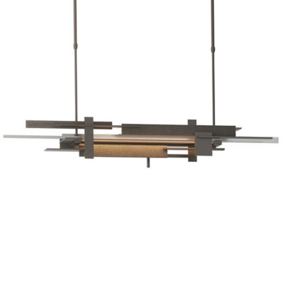 Hubbardton Forge Planar LED Linear Chandelier Light - Color: Grey - Size: S