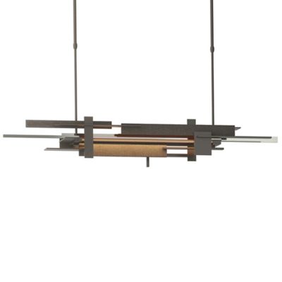 Hubbardton Forge Planar LED Linear Chandelier Light - Color: Grey - Size: S