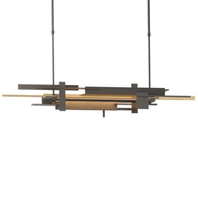 Hubbardton Forge Planar LED Linear Chandelier Light - Color: Grey - Size: S