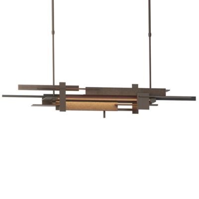 Hubbardton Forge Planar LED Linear Chandelier Light - Color: Bronze - Size: