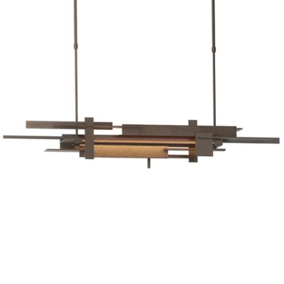 Hubbardton Forge Planar LED Linear Chandelier Light - Color: Bronze - Size: