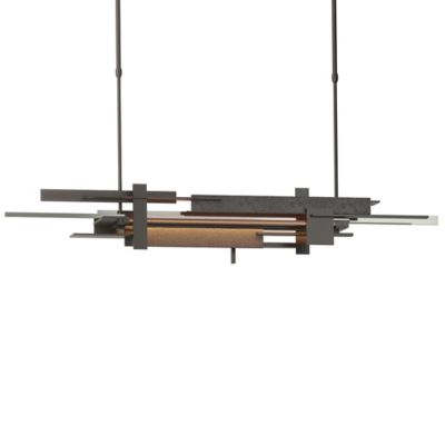 Hubbardton Forge Planar LED Linear Chandelier Light - Color: Bronze - Size: