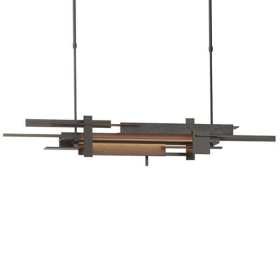 Hubbardton Forge Planar LED Linear Chandelier Light - Color: Bronze - Size: