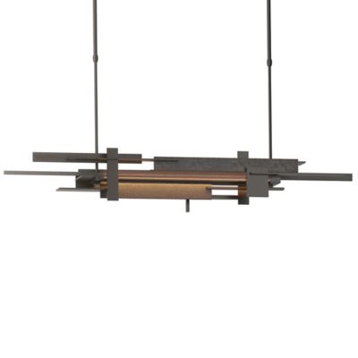 Hubbardton Forge Planar LED Linear Chandelier Light - Color: Bronze - Size: