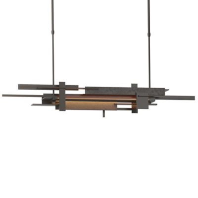 Hubbardton Forge Planar LED Linear Chandelier Light - Color: Bronze - Size: