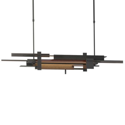 Hubbardton Forge Planar LED Linear Chandelier Light - Color: Black - Size: 