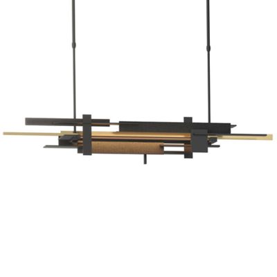 Hubbardton Forge Planar LED Linear Chandelier Light - Color: Black - Size: 