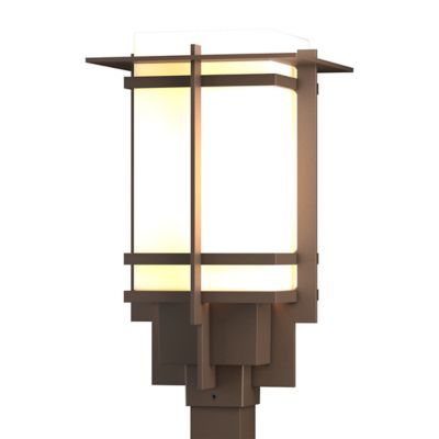 Hubbardton Forge Tourou Outdoor Post Light - Color: Bronze - Size: Small - 