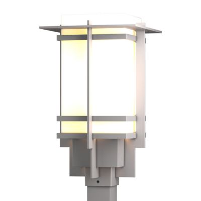 Hubbardton Forge Tourou Outdoor Post Light - Color: Silver - Size: Small - 