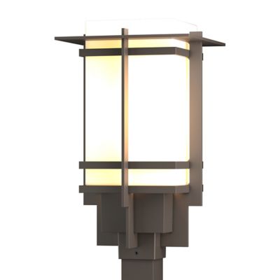 Hubbardton Forge Tourou Outdoor Post Light - Color: Grey - Size: Small - 34