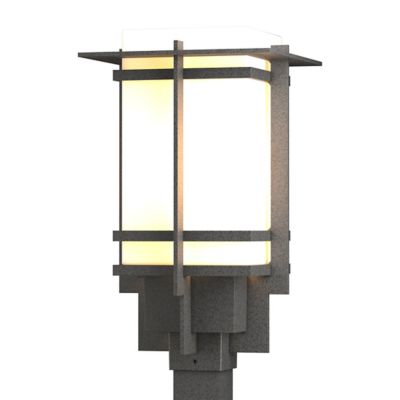 Hubbardton Forge Tourou Outdoor Post Light - Color: Silver - Size: Small - 