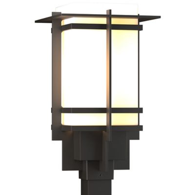 Hubbardton Forge Tourou Outdoor Post Light - Color: Bronze - Size: Small - 