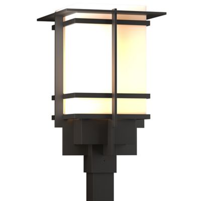 Hubbardton Forge Tourou Outdoor Post Light - Color: Bronze - Size: Medium -