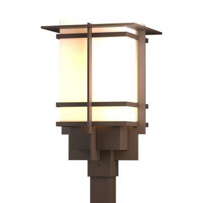 Hubbardton Forge Tourou Outdoor Post Light - Color: Bronze - Size: Medium -