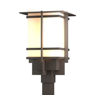 Hubbardton Forge Tourou Outdoor Post Light - Color: Grey - Size: Medium - 3