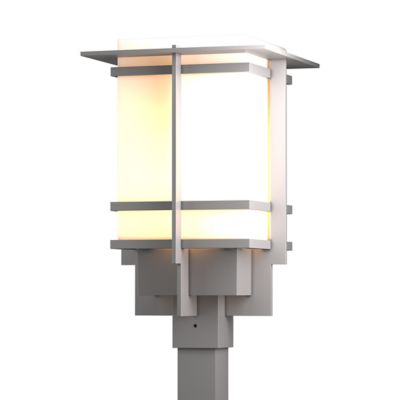 Hubbardton Forge Tourou Outdoor Post Light - Color: Silver - Size: Medium -