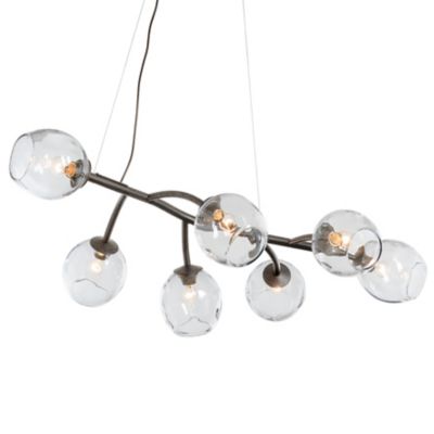 Hubbardton Forge Vine Linear Chandelier - Color: Grey - Size: 7 light - 138