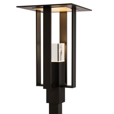 Hubbardton Forge Shadow Box Outdoor Post Light - Color: Matte - Size: 1 lig