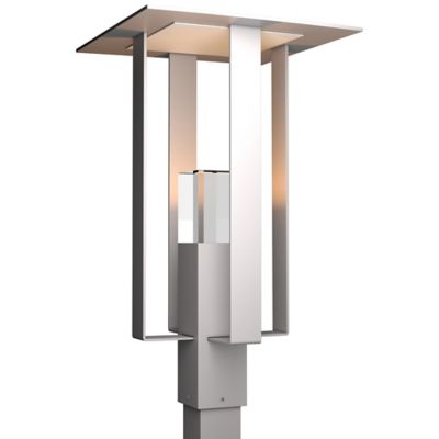 Hubbardton Forge Shadow Box Outdoor Post Light - Color: Polished - Size: 1 