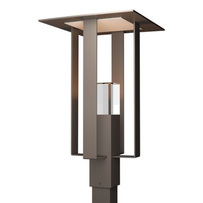 Hubbardton Forge Shadow Box Outdoor Post Light - Color: Matte - Size: 1 lig