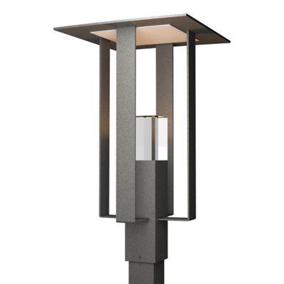 Hubbardton Forge Shadow Box Outdoor Post Light - Color: Polished - Size: 1 