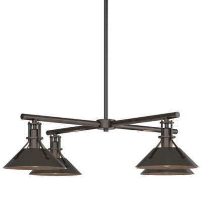 Hubbardton Forge Henry Outdoor Chandelier - Color: Oil Rubbed - Size: 4 lig