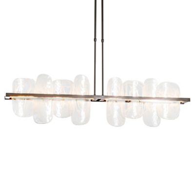 Hubbardton Forge Vitre LED Linear Chandelier Light - Color: Bronze - Size: 