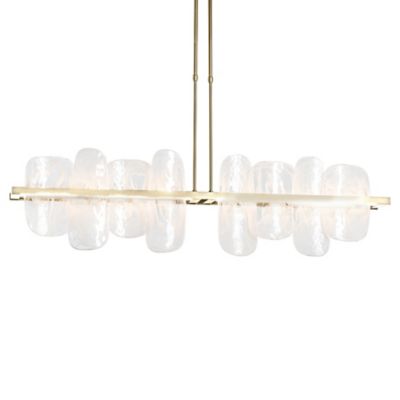 Hubbardton Forge Vitre LED Linear Chandelier Light - Color: Brass - Size: L