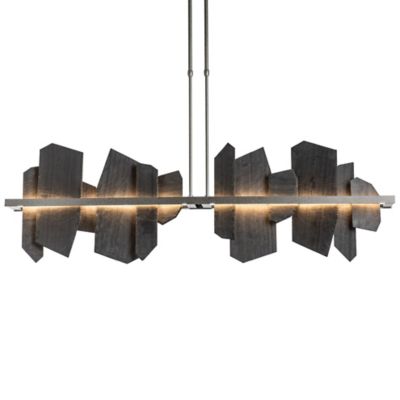 Hubbardton Forge Ardesia LED Linear Chandelier Light - Color: Silver - Size