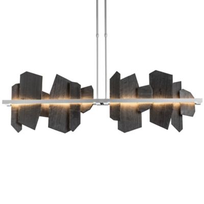 Hubbardton Forge Ardesia LED Linear Chandelier Light - Color: Silver - Size