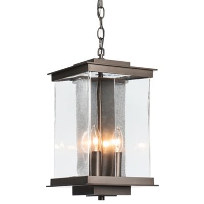 Hubbardton Forge Kingston Outdoor Pendant Light - Color: Clear - Size: 4 li