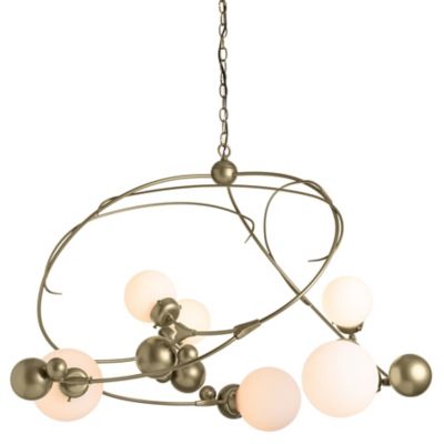 Hubbardton Forge Sprig Circular Chandelier - Color: Gold - Size: 6 light - 