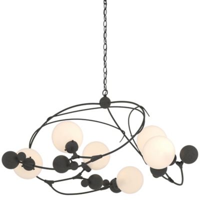 Hubbardton Forge Sprig Circular Chandelier - Color: Silver - Size: 6 light 