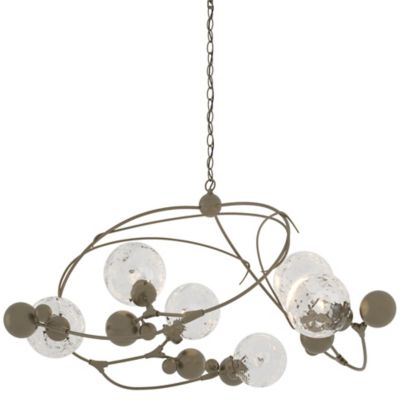 Hubbardton Forge Sprig Circular Chandelier - Color: Gold - Size: 6 light - 