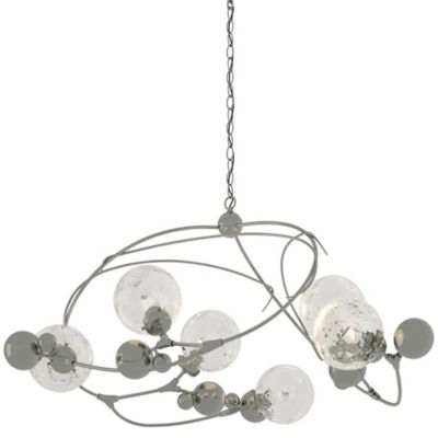 Hubbardton Forge Sprig Circular Chandelier - Color: Silver - Size: 6 light 