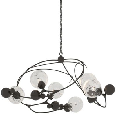 Hubbardton Forge Sprig Circular Chandelier - Color: Bronze - Size: 6 light 