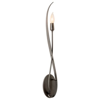 Hubbardton Forge Willow Wall Sconce - Color: Grey - Size: 1 light - 209120-