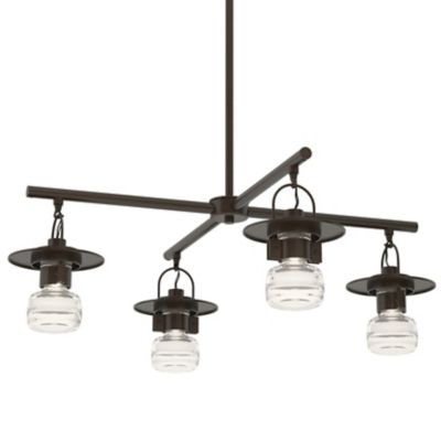 Hubbardton Forge Mason Outdoor Chandelier - Color: Oil Rubbed - Size: 4 lig