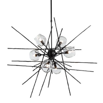 Hubbardton Forge Griffin Starburst Chandelier - Color: Black - Size: Standa