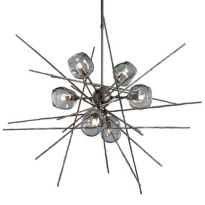 Hubbardton Forge Griffin Starburst Chandelier - Color: Grey - Size: Standar