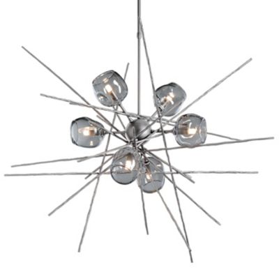 Hubbardton Forge Griffin Starburst Chandelier - Color: Silver - Size: Stand