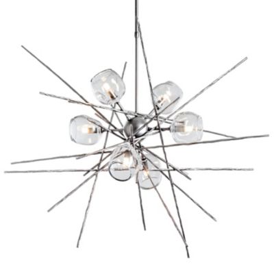 Hubbardton Forge Griffin Starburst Chandelier - Color: Silver - Size: Stand