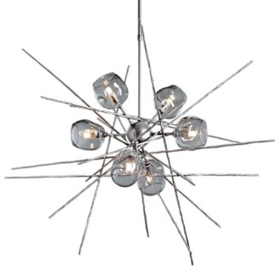 Hubbardton Forge Griffin Starburst Chandelier - Color: Silver - Size: Stand