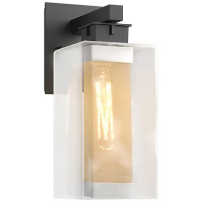 Hubbardton Forge Polaris Outdoor Wall Sconce - Color: Black - Size: Medium 