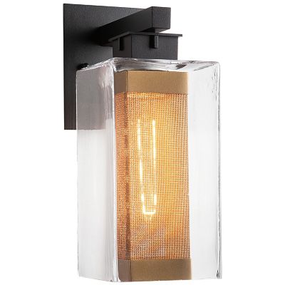 Hubbardton Forge Polaris Outdoor Wall Sconce - Color: Black - Size: Medium 