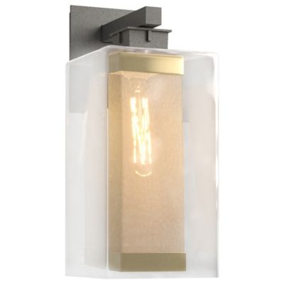 Hubbardton Forge Polaris Outdoor Wall Sconce - Color: Silver - Size: Large 