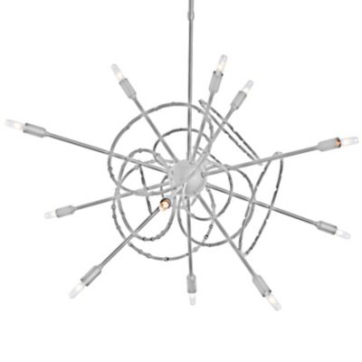 Hubbardton Forge Olympus Starburst Chandelier - Color: Silver - Size: Mediu