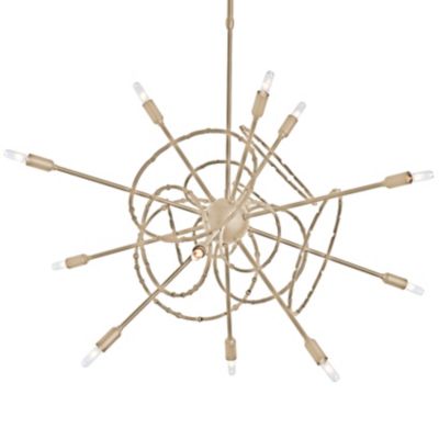 Hubbardton Forge Olympus Starburst Chandelier - Color: Gold - Size: Medium 