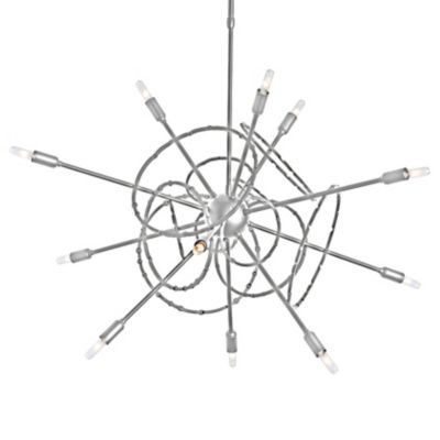 Hubbardton Forge Olympus Starburst Chandelier - Color: Silver - Size: Mediu